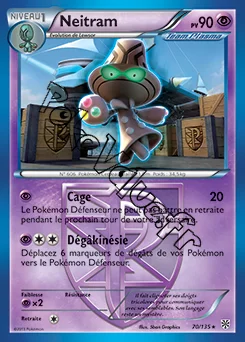 Carte Pokémon Neitram n°70 de la série Tempête Plasma