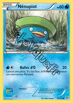 Carte Pokémon Nénupiot n°29 de la série Tempête Plasma