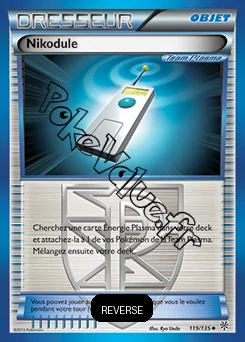 Carte Pokémon Nikodule Reverse n°119 de la série Tempête Plasma