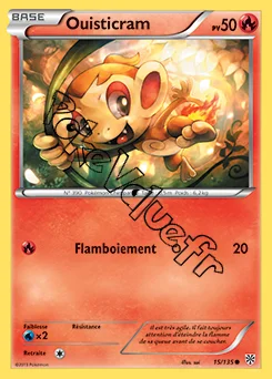 Carte Pokémon Ouisticram n°15 de la série Tempête Plasma