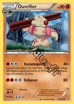 Carte Pokémon Ouvrifier n°80 de la série Tempête Plasma
