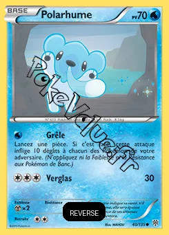 Carte Pokémon Polarhume Reverse n°40 de la série Tempête Plasma