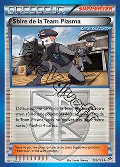 Carte Pokémon Sbire de la Team Plasma n°125 de la série Tempête Plasma