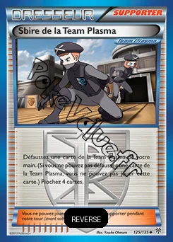 Carte Pokémon Sbire de la Team Plasma Reverse n°125 de la série Tempête Plasma