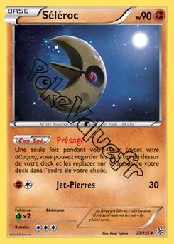 Carte Pokémon Séléroc n°73 de la série Tempête Plasma