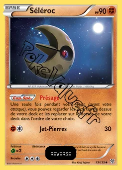 Carte Pokémon Séléroc Reverse n°73 de la série Tempête Plasma