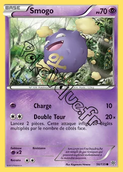 Carte Pokémon Smogo n°56 de la série Tempête Plasma