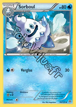 Carte Pokémon Sorboul n°36 de la série Tempête Plasma