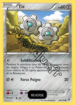 Carte Pokémon Tic Reverse n°88 de la série Tempête Plasma