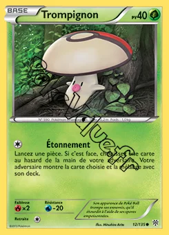 Carte Pokémon Trompignon n°12 de la série Tempête Plasma