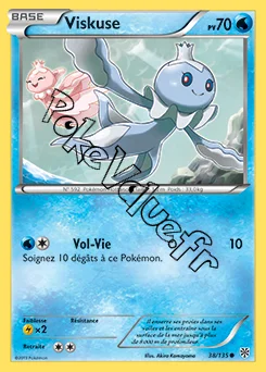 Carte Pokémon Viskuse n°38 de la série Tempête Plasma