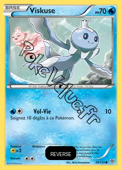 Carte Pokémon Viskuse Reverse n°38 de la série Tempête Plasma