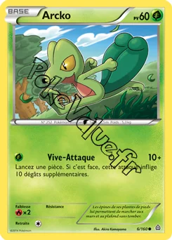 Carte Pokémon Arcko  n°6 de la série Primo Choc