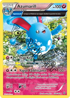 Carte Pokémon Azumarill  n°104 de la série Primo Choc