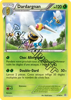 Carte Pokémon Beedrill  n°3 de la série Primo Choc