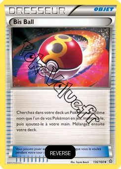 Carte Pokémon Bis Ball Reverse n°136 de la série Primo Choc