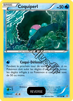 Carte Pokémon Coquiperl  Reverse n°49 de la série Primo Choc