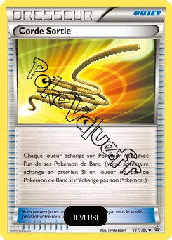 Carte Pokémon Corde Sortie Reverse n°127 de la série Primo Choc