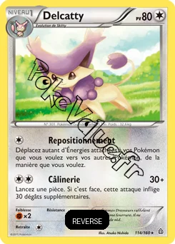 Carte Pokémon Delcatty  Reverse n°114 de la série Primo Choc