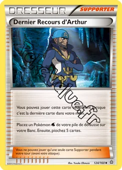 Carte Pokémon Dernier Recours d'Arthur n°124 de la série Primo Choc
