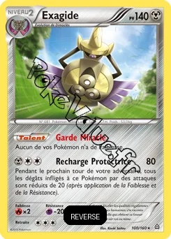 Carte Pokémon Exagide  Reverse n°100 de la série Primo Choc