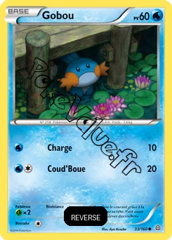 Carte Pokémon Gobou  Reverse n°33 de la série Primo Choc
