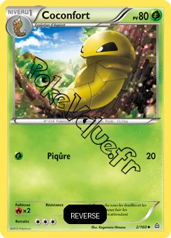 Carte Pokémon Kakuna  Reverse n°2 de la série Primo Choc