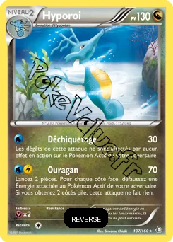 Carte Pokémon Kingdra  Reverse n°107 de la série Primo Choc