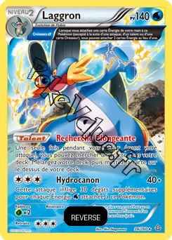 Carte Pokémon Laggron  Reverse n°36 de la série Primo Choc