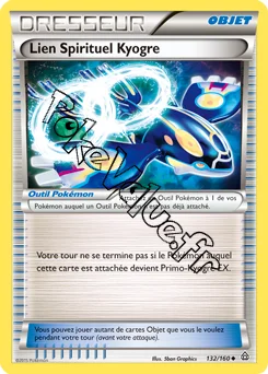 Carte Pokémon Lien Spirituel Kyogre n°132 de la série Primo Choc