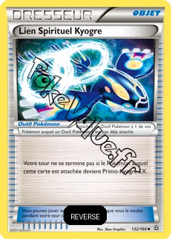 Carte Pokémon Lien Spirituel Kyogre Reverse n°132 de la série Primo Choc