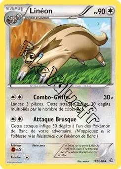 Carte Pokémon Linoone  n°112 de la série Primo Choc