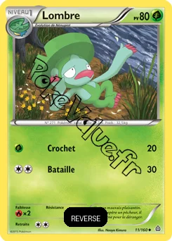 Carte Pokémon Lombre  Reverse n°11 de la série Primo Choc