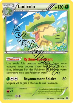 Carte Pokémon Ludicolo  n°12 de la série Primo Choc