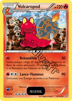 Carte Pokémon Magcargo  Reverse n°23 de la série Primo Choc
