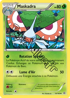 Carte Pokémon Masquerain  n°14 de la série Primo Choc