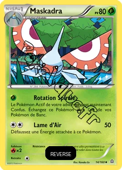 Carte Pokémon Masquerain  Reverse n°14 de la série Primo Choc