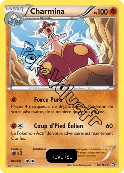 Carte Pokémon Medicham  Reverse n°80 de la série Primo Choc