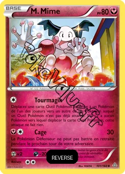 Carte Pokémon Mr. Mime  Reverse n°101 de la série Primo Choc