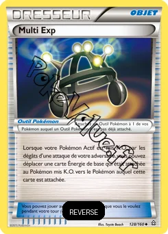 Carte Pokémon Multi Exp Reverse n°128 de la série Primo Choc