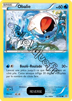 Carte Pokémon Obalie  Reverse n°45 de la série Primo Choc