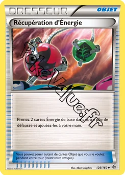 Carte Pokémon Récupération d'Énergie n°126 de la série Primo Choc