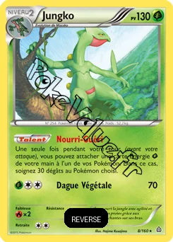 Carte Pokémon Sceptile  Reverse n°8 de la série Primo Choc