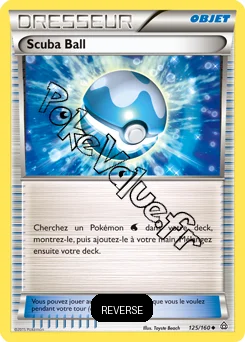Carte Pokémon Scuba Ball Reverse n°125 de la série Primo Choc