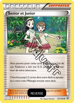 Carte Pokémon Senior et Junior Reverse n°141 de la série Primo Choc