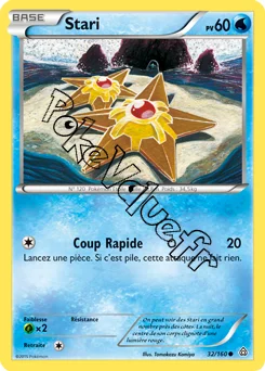 Carte Pokémon Staryu  n°32 de la série Primo Choc