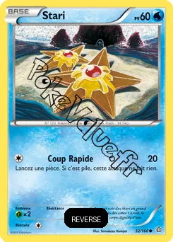 Carte Pokémon Staryu  Reverse n°32 de la série Primo Choc