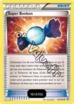 Carte Pokémon Super Bonbon Reverse n°135 de la série Primo Choc