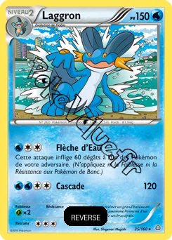 Carte Pokémon Swampert  Reverse n°35 de la série Primo Choc