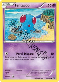 Carte Pokémon Tentacool  n°70 de la série Primo Choc